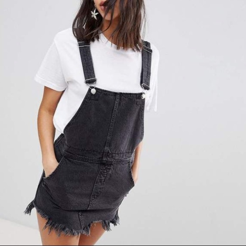 Distressed Overall skirt